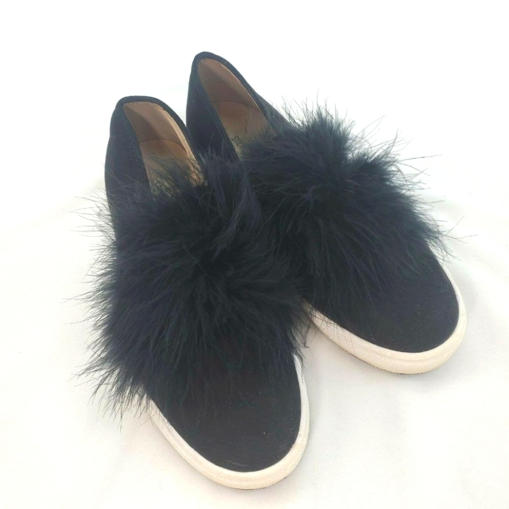 Steve Madden Womens Emily Black Shoes Size 7.5